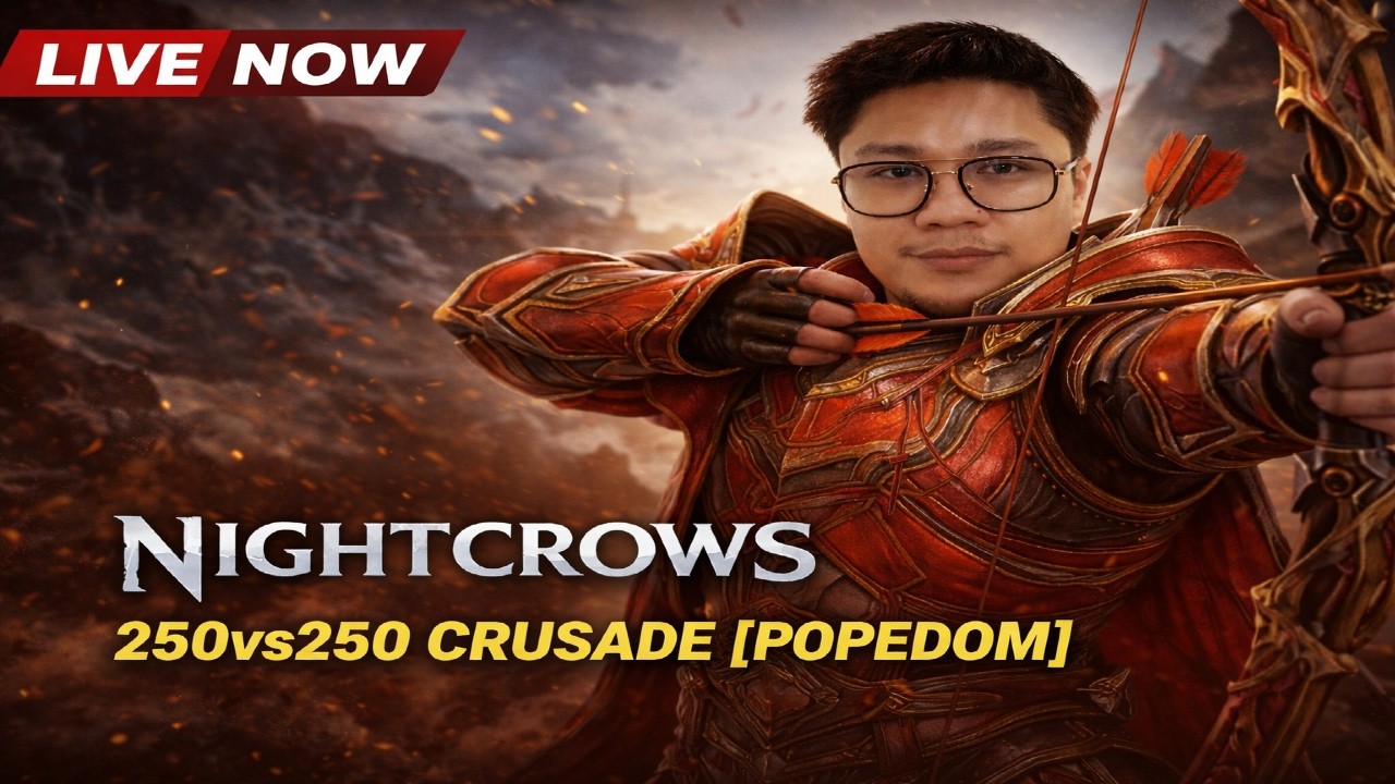 🔴LIVE NIGHTCROWS: CRUSADE 250 VS 250[POPEDOM] #nightcrows - YouTube