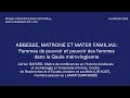 Conférence - Abbesse, matrone et mater familias