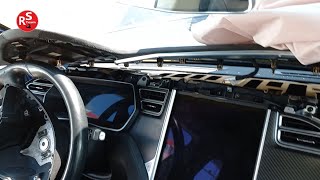 Tesla Model S dashboard removal screenshot 5