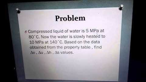 property of pure substance(water-compressed liquid)