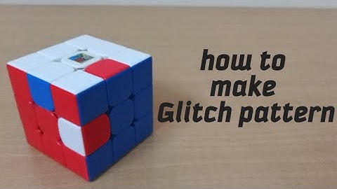 how to make glitch pattern in 3x3 cube || 3x3 Rubik