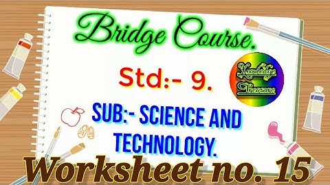 Bridge Course Class 9th Science Day 15 || Setu Abhyas || School Bridge Course