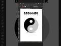 Adobe Illustrator 2025 Tips - How to create Yin Yang Illustration Logo Design #zakkigraphics