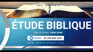 Etude biblique du 08 octobre