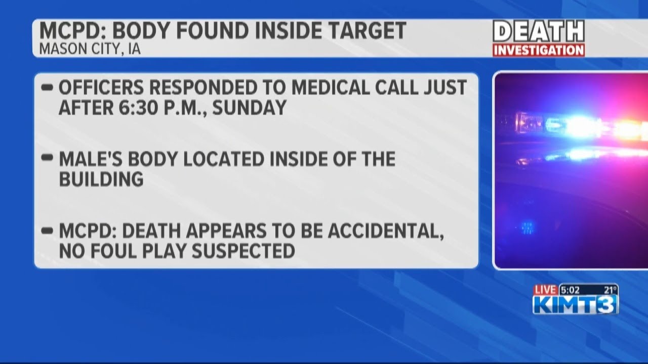 MCPD: Body found inside Target, no foul play suspected - YouTube