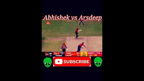 Abhishek Sharma vs Arshdeep  #viratkohli #rohitsharma #dhoni #viralvideo #cricket #ipl #ytshorts