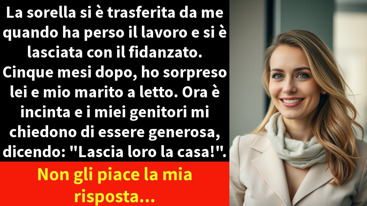 La sorella si è trasferita da me quando ha perso il lavoro e si è lasciata con il fidanzato.