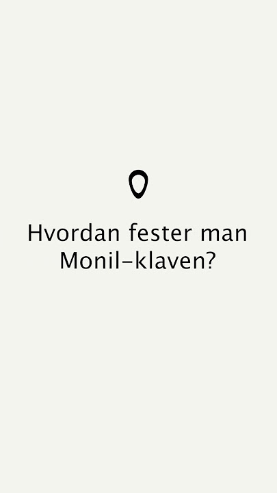 Hvordan feste Monil klaven🐮