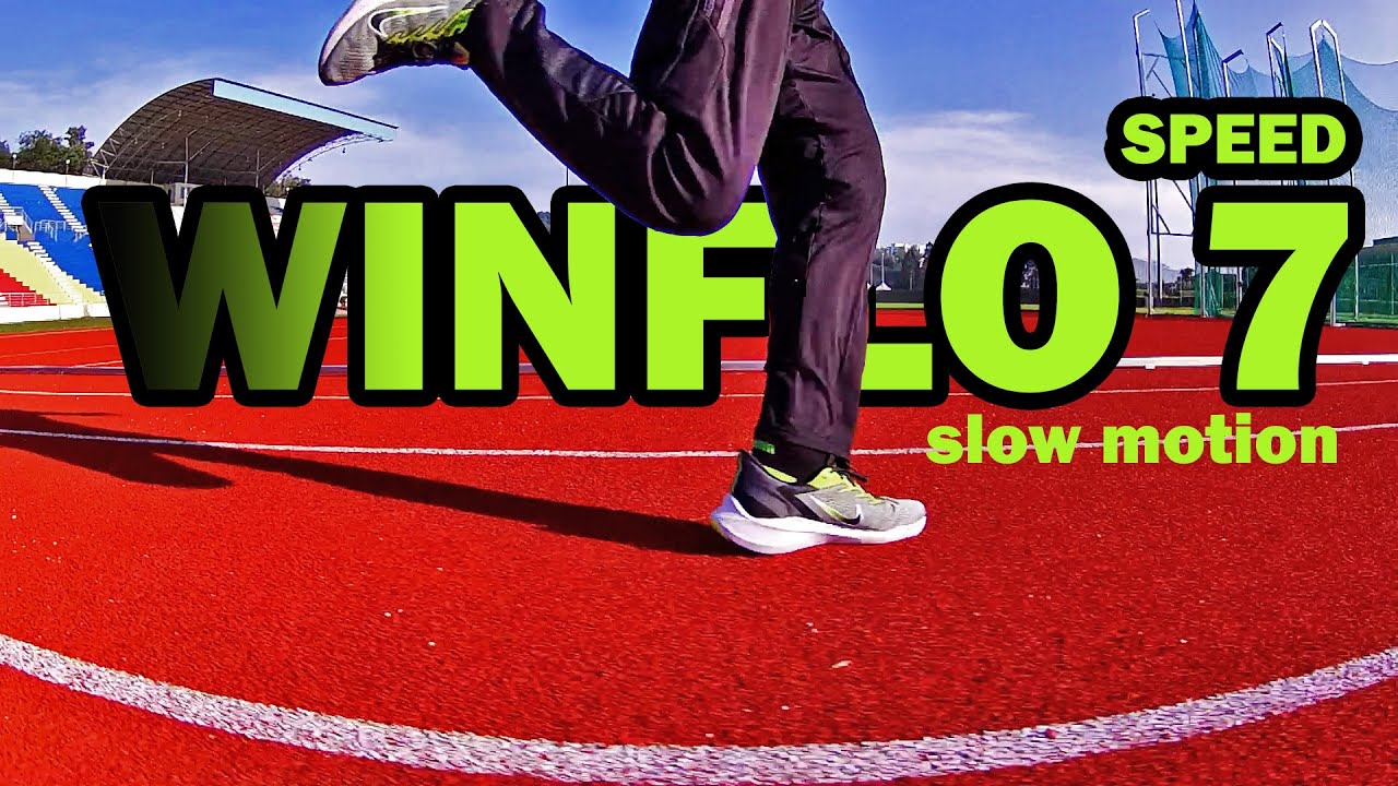 Nike Air Winflo Speed Run 400m Slow Motion -