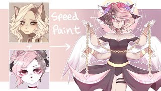 Crydiaa + Sleepygrim fused 7 times?! | Speedpaint |