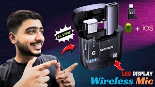 Grenaro S11 Pro Wireless Microphone I Digital Display Charging Case I Best Wireless Mic For YouTube