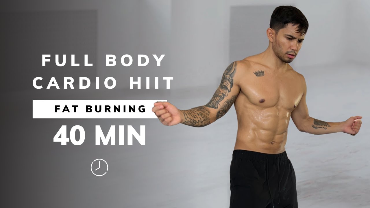 40 Min Cardio HIIT Workout To Burn 500 Calories - Full Body, At Home ...