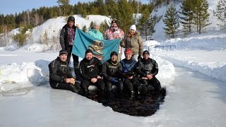 Подледный дайвинг на карьере базы отдыха &quot;Оазис&quot;, февраль 2017