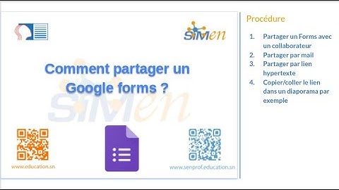 Comment partager un Google Forms ?