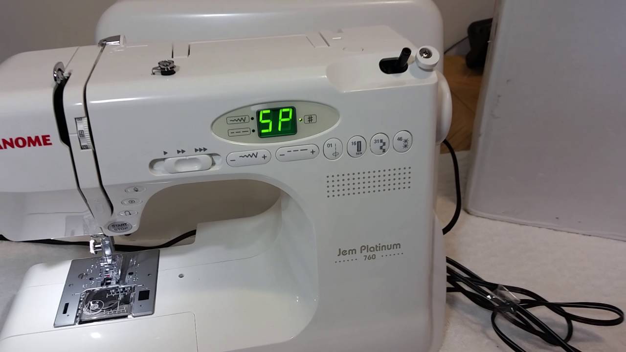 JANOME 760 SEWING MACHINE demo for ebay YouTube