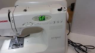 JANOME 760 SEWING MACHINE demo for ebay