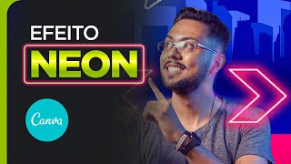 Como Fazer EFEITO NEON no Canva [Cortes do Design de Conversão] screenshot 2