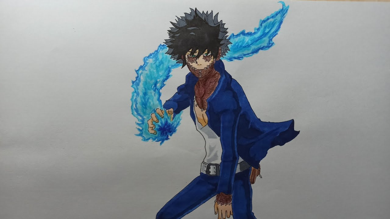 Drawing Dabi from My Hero Academia - YouTube