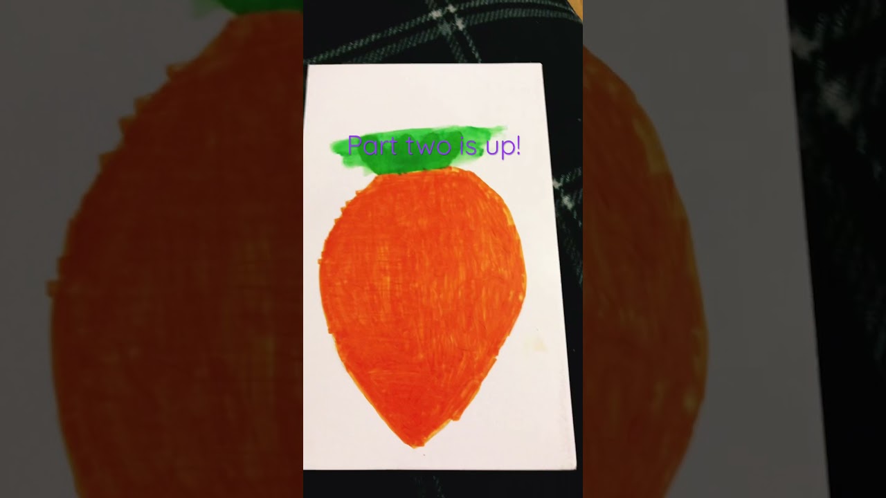 Homemade carrot pop it