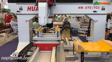 Máy CNC 3D 5 Trục Thay Dao Tự Động Woodmaster I Máy CNC 5 Trục 3D I Đại Phúc Vinh CNC