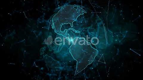 Digital Earth Technology Background | Motion Graphics - Envato elements