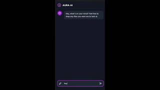 AURA AI – My Own Smart Chatbot Built from Scratch No Template, Fully Functional