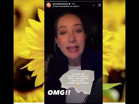 La hermosa Miranda hija de #gabrielsoto y #geraldinebazan canta y baila la nueva canción de #shakira