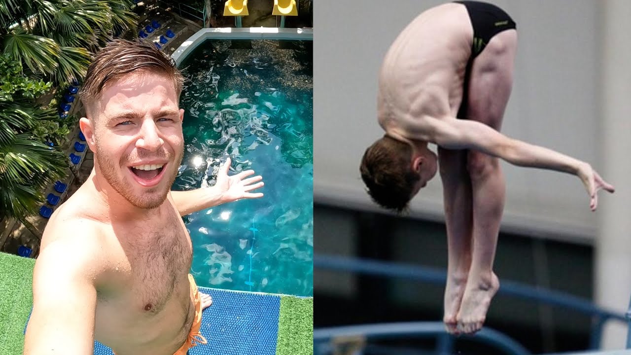 Ex diver returns to the 10m diving platform 9 years after quitting the sport