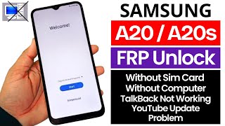 Samsung A20/A20s Frp Bypass/Unlock 2026 | Fix YouTube Update | TalkBack Not Working | Without PC