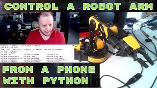 Control robot arm via web with Flask and Python (OWI Edge Maplin USB arm)