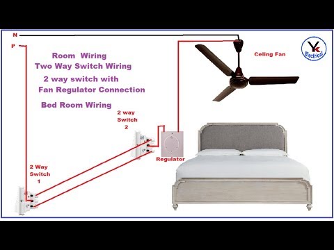 Two Way Switch Connection With Fan Regulator In Hindi Yk