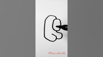 Art Challenge | How to Draw | Writing | Fonts | Drawing | 3D Words | ASMR | Shorts | #amongus #art