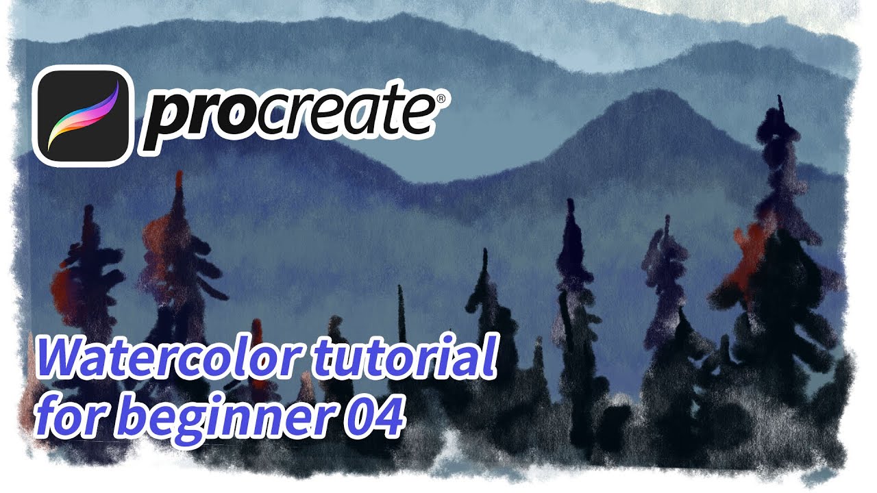 Procreate Watercolor tutorial for beginner 04 (Free Brush in description)