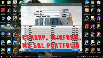 C#, WinForm, OOP, MS SQL Portfolio