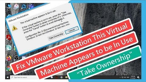 Fix VMware Take ownership error in Hindi