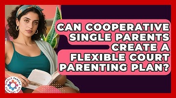 Can Cooperative Single Parents Create A Flexible Court Parenting Plan? - Single Parent Support Hub