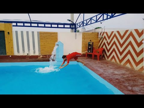 Playing football in swimming pool🤽‍♂️🏊‍♂️