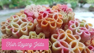 Kuih Loyang Jelita | Cara Membuat Kuih Ros Warna-warni