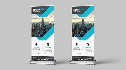 How to Make a Roll Up Banner - Photoshop Tutorial