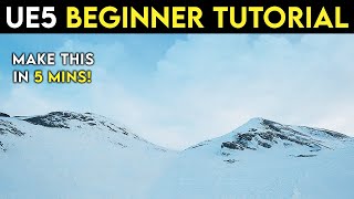 Unreal Engine 5: Learn How to Create a Snowy Mountains Environment in this Beginner Tutorial