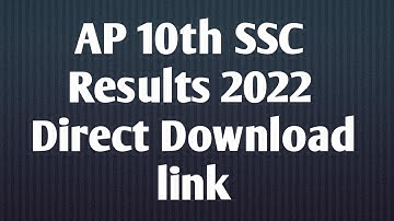 AP 10th SSC Results 2022 Direct Download link