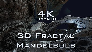 4K Fractal Death Valley - Mandelbulb 3D fractal UltraHD 2160p