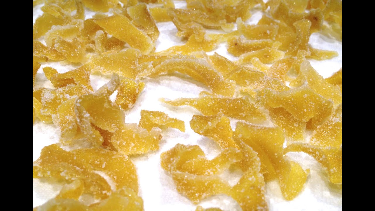 Making Candied Lemon Peels YouTube Making Candied Lemon Peels YouTube