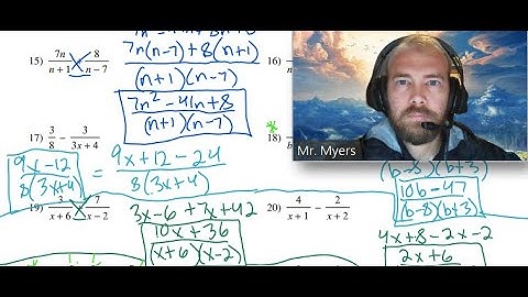 Adding and Subtracting Rational Expressions (Part 2)- Algebra 1 Kuta Worksheet Series
