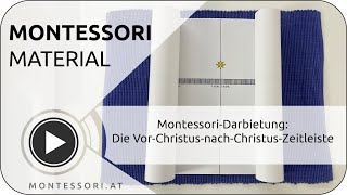 Montessori-Darbietung: Die Vor-Christus-nach-Christus-Zeitleiste [Montessori-Akademie]
