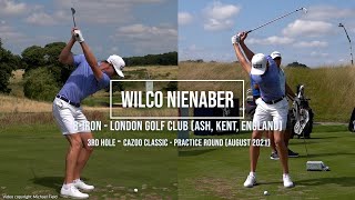 Wilco Nienaber Golf Swing 8-Iron (DTL & FO views) London Golf Club (Ash Kent - England), August 2021