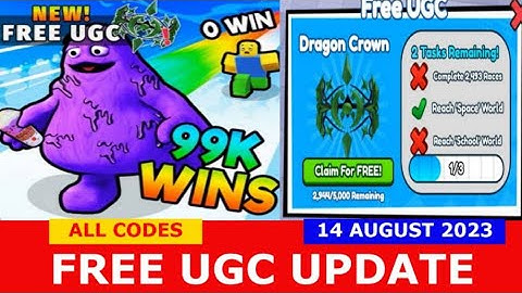 NEW UPDATE [FREE LIMITED] Race Clicker ROBLOX | ALL CODES | 14/08/2023