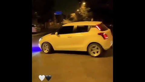Maruti Suzuki swift white car modified