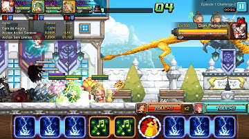 Crusaders Quest - challenge 2 - archon | genevie | dara - (no hidden path)