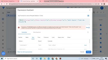 Tutorial Membuat Aplikasi Metode Forward Channing Menggunakan AppSheet | UAS Sistem Pakar